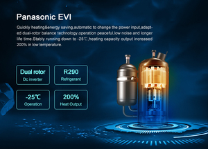 Bomba de Calor Aire-Agua de Alta Temperatura R32 de 15kw/16kw, Bomba de Calor de Fuente de Aire con Wifi para Calefacción y Refrigeración - Product Image 6