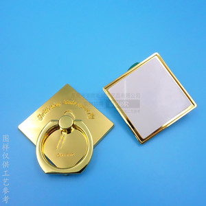 Mobile <b>Phone</b> <b>Ring</b> Holder Zinc Alloy Imitation Gold Adhesive Back Mount Desktop Use - Product Image 3