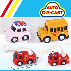 Coche extraíble <span class=keywords><strong>de</strong></span> <span class=keywords><strong>dibujos</strong></span> animados para niños, mini coche <span class=keywords><strong>de</strong></span> carreras <span class=keywords><strong>de</strong></span> 6,5 cm, estilo Q, 12 en 1, autobús - Product Image 6