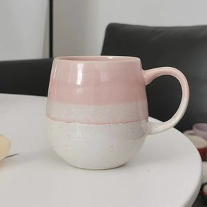 Oversized Fat <span class=keywords><strong>Cute</strong></span> Belly Caneca com alça Caneca cerâmica para chá Latte Leite Água Natal Gift Home Office usado Caneca de água - Product Image 2