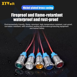 Không thấm nước <span class=keywords><strong>Led</strong></span> Kim loại tín hiệu ánh sáng <span class=keywords><strong>10mm</strong></span> 6mm phẳng đầu chỉ số 8mm phẳng đầu hai màu điện ánh sáng 36v12v24v220v <span class=keywords><strong>10mm</strong></span> Dây - Product Image 3