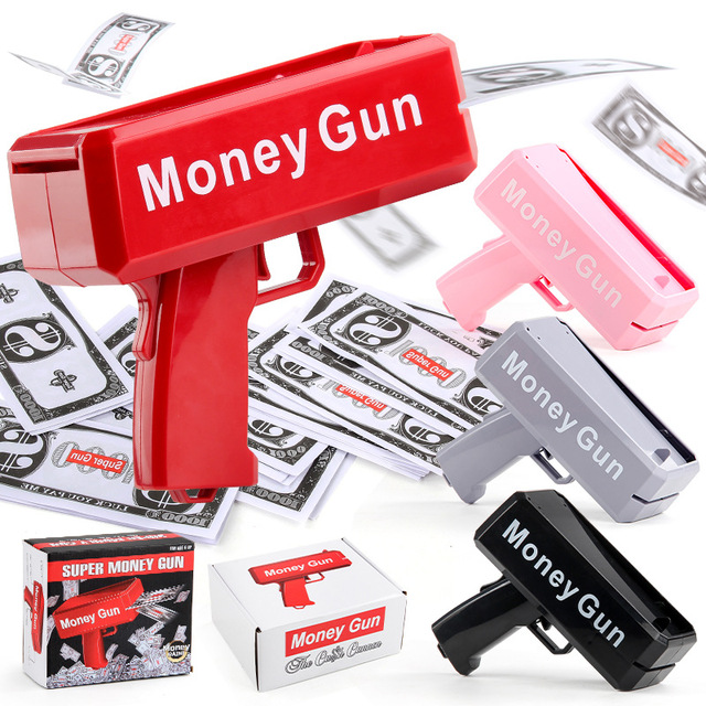 Manufacturer-Sourced Kidsren's Plastic Interactive Family Banknote Toy Electric Money Spray Gun for Consumer Electronics
