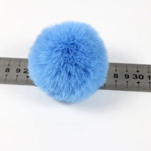 <span class=keywords><strong>Pompon</strong></span> en fourrure de lapin Rex de grand diamètre, <span class=keywords><strong>pompon</strong></span> en fourrure de lapin Rex en peluche - Product Image 3