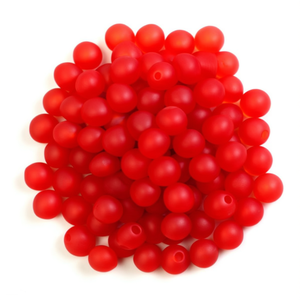Ilan Abalorios Perline rotonde opache rosse da 10 mm per la creazione di gioielli - Product Image 2