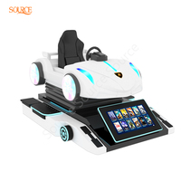 Simulateur de jeu de conduite électronique d'écran du simulateur 3 de course de voiture de 6-DoF VR pour le divertissement de VR