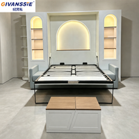 Lit Murphy multifonctionnel avec canapé, armoire-lit murale pliable avec armoire de rangement, meubles de maison gain de place