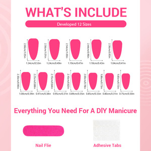 30 <span class=keywords><strong>faux</strong></span> <span class=keywords><strong>ongles</strong></span> amande style plage d'été, luxe léger, fleurs 3D, coquillages, points de diamant, à presser, amovibles - Product Image 5