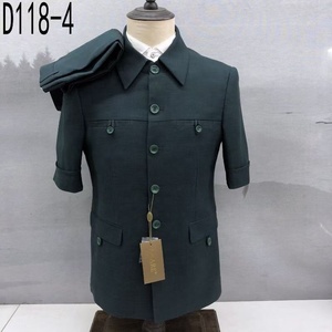 Ensemble Costumes Business Premium Homme Haute Qualité Modeste 2025, Deux Pièces <span class=keywords><strong>d</strong></span>'<span class=keywords><strong>Été</strong></span> à Manches Courtes (Haut et Pantalon) pour <span class=keywords><strong>Mariage</strong></span>, Réf. M182 - Product Image 4