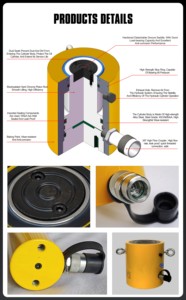 Utilisé dans les mécanismes des vaisseaux spatiaux légers clsg-1008, cylindre hydraulique durable à faible volume - Product Image 5