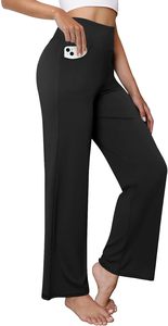 COPYLEAF <span class=keywords><strong>Pantaloni</strong></span> da yoga larghi da donna, elastici in vita, casual, con tasche - Product Image 2