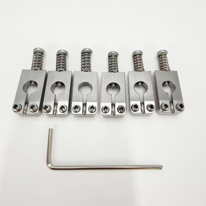 Chevilles de pont à trou rond de 10,5 mm, couleur laiton originale, couleur acier inoxydable original, pour pièces de guidage de cordes de guitare électrique - Product Image 4