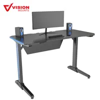 V bağlar I şekilli 47 "oyun masası bilgisayar masası ofis masası öğrenci masası PC masası bölme RGB LED ışıkları VM-ES04