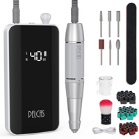Ponceuse à ongles électrique OEM 13W professionnelle, machine de manucure rechargeable Type-C, kit de lime à ongles pour salon, élimination du gel acrylique