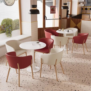 Ensemble table et chaises de réception de bureau rondes, modernes, compactes et luxueuses, de fabrication OEM, pour discussions professionnelles - Product Image 4