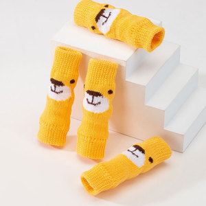 Chaud chiot chien chaussures doux respirant <span class=keywords><strong>Pet</strong></span> tricots chaussettes anti-dérapant dérapage conception mignon teckel dessin animé impression chats Style de noël - Product Image 5