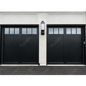 Portes de <span class=keywords><strong>garage</strong></span> automatiques à panneaux noirs modernes en aluminium revêtu 8 pi X 7 pi pour <span class=keywords><strong>2</strong></span> <span class=keywords><strong>voitures</strong></span> avec fenêtres - Product Image 6