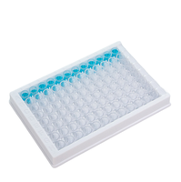 Plaque Elisa 96 puits en gros plaque Elisa détachable transparente PS à fond plat