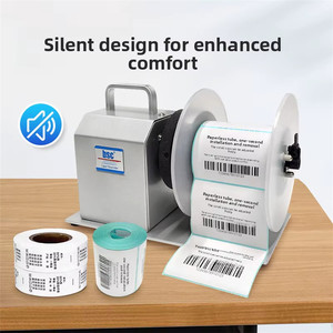 Ready to Ship Portable Automatic Label Rewinder with Handle Electric Barcode <b>Sticker</b> Roll Winder for Retail Shop - Product Image 6