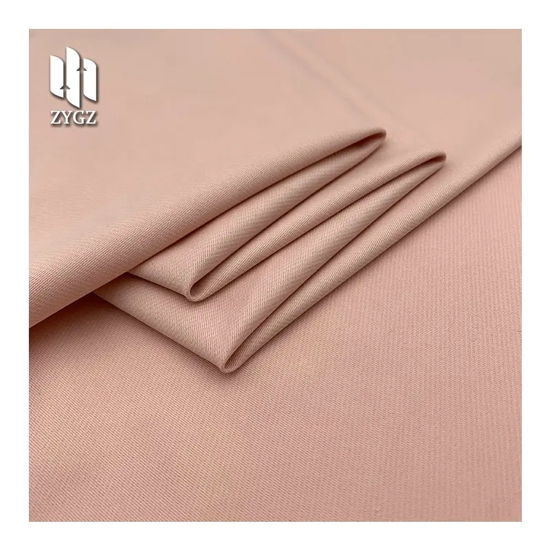 Grosir kain kepar poliester peregangan mikro kualitas tinggi multiwarna anti-serabut untuk jaket mantel pakaian luar ruangan