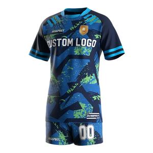 Ropa Deportiva para Hombre, Camiseta Deportiva de Cuello Redondo de Secado Rápido, Pantalones Cortos y Camiseta para Rugby, Diseño OEM - Product Image 1