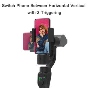 最新F8手持智能手机摄像头<span class=keywords><strong>3</strong></span>轴万向节稳定器无应用FPV功能智能手机自拍棒 - Product Image 3