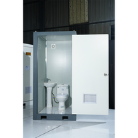 Unité de Douche et Toilettes Mobiles Extérieures Portables en Panneaux Sandwich, Design Moderne, Écologique, pour Hôpitaux, Écoles, Ateliers, Utilisation Rapide en Milieu Sanitaire
