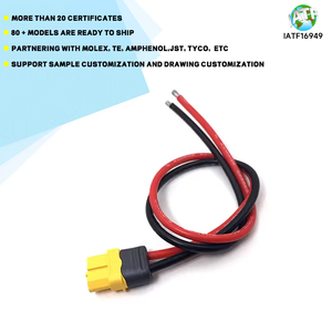 飞机无人机接口连接器XT60电缆UL3135硅树脂电缆组件XT60H-M电池连接器插头电源线 - Product Image 4