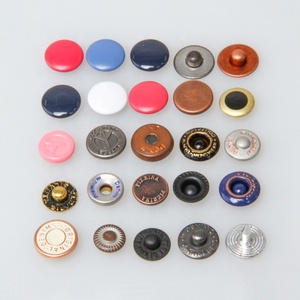 Tùy Chỉnh Bán Buôn Khắc Logo Vàng Kim Loại Brass Kẽm Hợp Kim Núm Vú Lên Núm Vú Xuống Quần Jean May Đinh Tán Stud Cho Quần Áo - Product Image 3