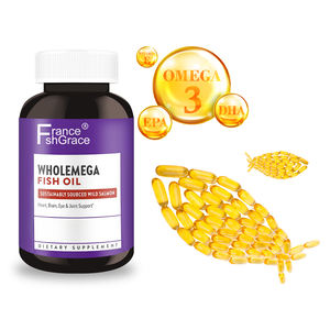 Nouveauté Supplément d'huile de poisson pour réduire le cholestérol et réguler la pression artérielle pour les adultes Softgels d'huile de poisson 180 Softgels - Product Image 1