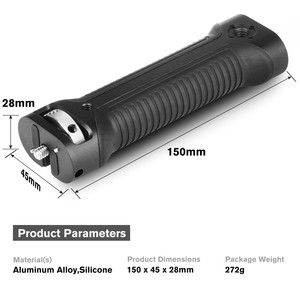Mango estabilizador de cardán, varilla de soporte de extensión de agarre manual con montaje de zapata fría, de orificios de tornillo 1/4 "para <span class=keywords><strong>Zhiyun</strong></span> Weebill S - Product Image 4