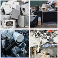 Ligne de recyclage des appareils ménagers WEEE, ligne de broyage des déchets électroniques avec séparateur à courant de Foucault, système de tri des métaux