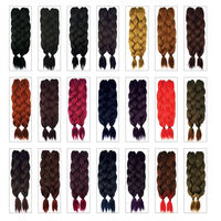 Vente en gros Europe : Tresses synthétiques pré-étirées Yaki Texture TZ de 48 pouces, 180g, 2 paquets, cheveux à tresser Jumbo, très demandées