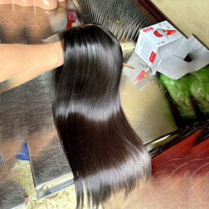 Premium Hair Products Vietnamese Raw Hair Lace <b>Front</b> <b>Wigs</b> 100 Virgin Hair Smooth Straight Human Hair <b>Wigs</b> Top Quality - Product Image 1