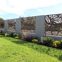 Panneaux de clôture décoratifs en aluminium découpés au laser pour jardin extérieur - Personnalisables, sûrs et faciles à installer