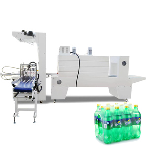 Envoltura retráctil de tipo <span class=keywords><strong>manga</strong></span> automática, máquina de envasado de película, túnel de calor con apilamiento de botellas de agua, sellador de bebidas - Product Image 1