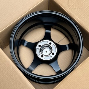 جنوط سيارات JDM جديدة مصنوعة بتقنية Flow Formed مقاس 15 و<span class=keywords><strong>16</strong></span> بوصة، سوداء اللون، خماسية الأذرع، طراز GT 57DR لسيارة MR2، مصنوعة من سبائك الألومنيوم - Product Image 6
