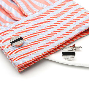 Hot Selling Men's <b>Cufflinks</b> Light Luxury Blue Sandstone Round <b>Gold</b> Copper Shirt Wholesale - Product Image 4