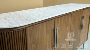 High <b>Storage</b> Capacity Villa Light Luxury Solid Wood Tv Cabinet Luxury Marble Countertop Italian Style Minimalist <b>Sideboard</b> - Product Image 6