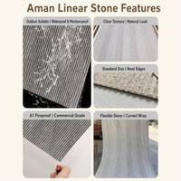 Amandite - Carreaux en pierre souples ultra-minces - Revêtement en argile souple pour surfaces courbes et façades de bâtiments