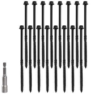 New 20 Pcs Long Timber <strong>Screws</strong> for Outdoor <strong>Wood</strong> Frame Construction &amp; Decking 6.7x150mm - Product Image 1