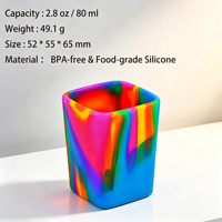 Verres à shot miniatures incassables sans BPA, réutilisables, lavables au lave-vaisselle, en silicone, pour vin, cadeau de mariage, emballage PPWR, articles de bar