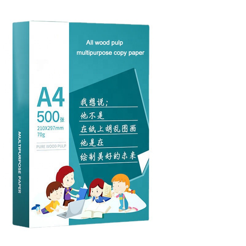 Оптовая продажа офисная копия деревянная бумага формата А4 500 листов 70 ГСМ 80 ГСМ поставщик