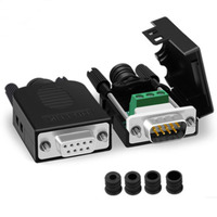 Adaptador de Bloque de Terminales D-Sub DB9 Macho o Hembra con Botón Pulsador, Superventas