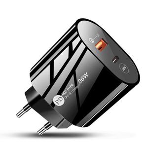 Chargeur USB à double port QC3.0+PD à charge rapide PD36W avec protection contre les courts-circuits, très vendu, pour iPhone 14 Pro Max - Product Image 3