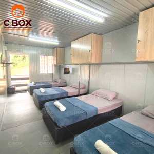 Casa Contenedor Modular Desmontable Cbox, Moderna, de 2 Pisos, con Paneles Sándwich, para Hoteles Móviles y Resorts, con Techo - Product Image 4