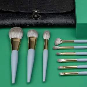 Factory small MOQ Qingxian supplier makeup brush set beginner affordable brush powder Powder brushes