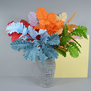 Promotion Exceptionnelle : Feuilles Artificielles de <span class=keywords><strong>Chou</strong></span> en Soie, Plante Artificielle, Fleurs de Mariage Artificielles pour Décoration Maison, Feuilles Vertes Décoratives - Product Image 6