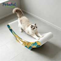 Lit-griffoir ondulé moderne et populaire pour chat, grand format, style vague, durable et respectueux des animaux, idéal pour les amoureux des chats et la décoration intérieure