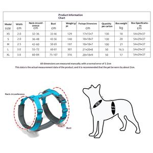 Coleira de Cão de Nylon de Alta Qualidade e Luxo, Formato Y, Confortável, Com Alça Macia, Refletiva e Estilosa - Product Image 3