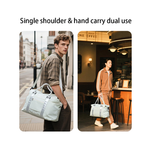 Bolsa de Lona Impermeable Ligera y Grande, Bolsa de Hombro Suave para Viajes Cortos, Gimnasio y Escapadas de Fin de Semana - Product Image 6